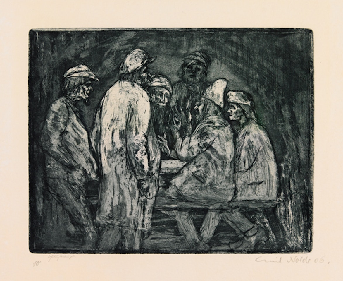 Tischgesellschaft by Emil Nolde