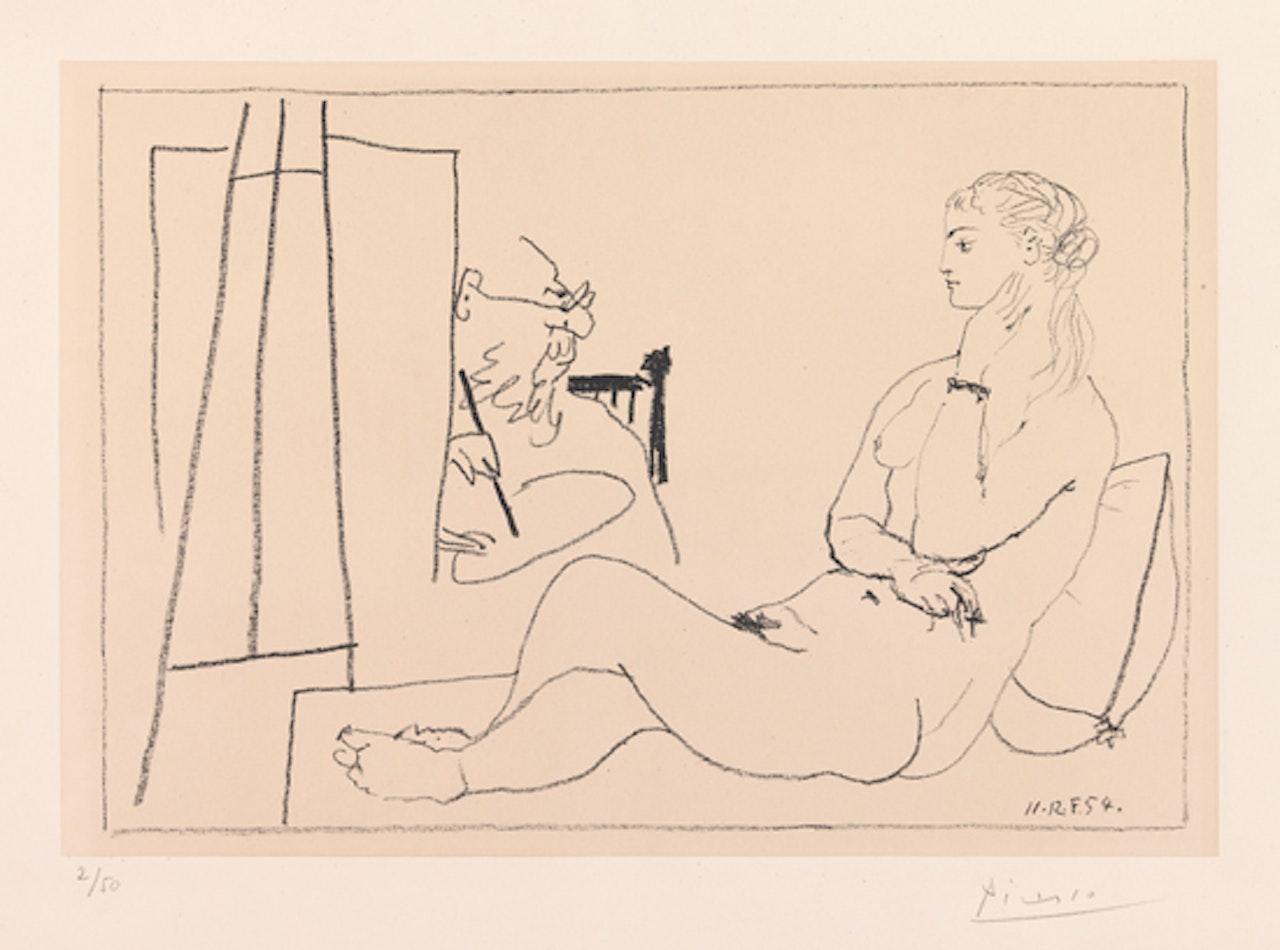 Le Modèle Étendue by Pablo Picasso