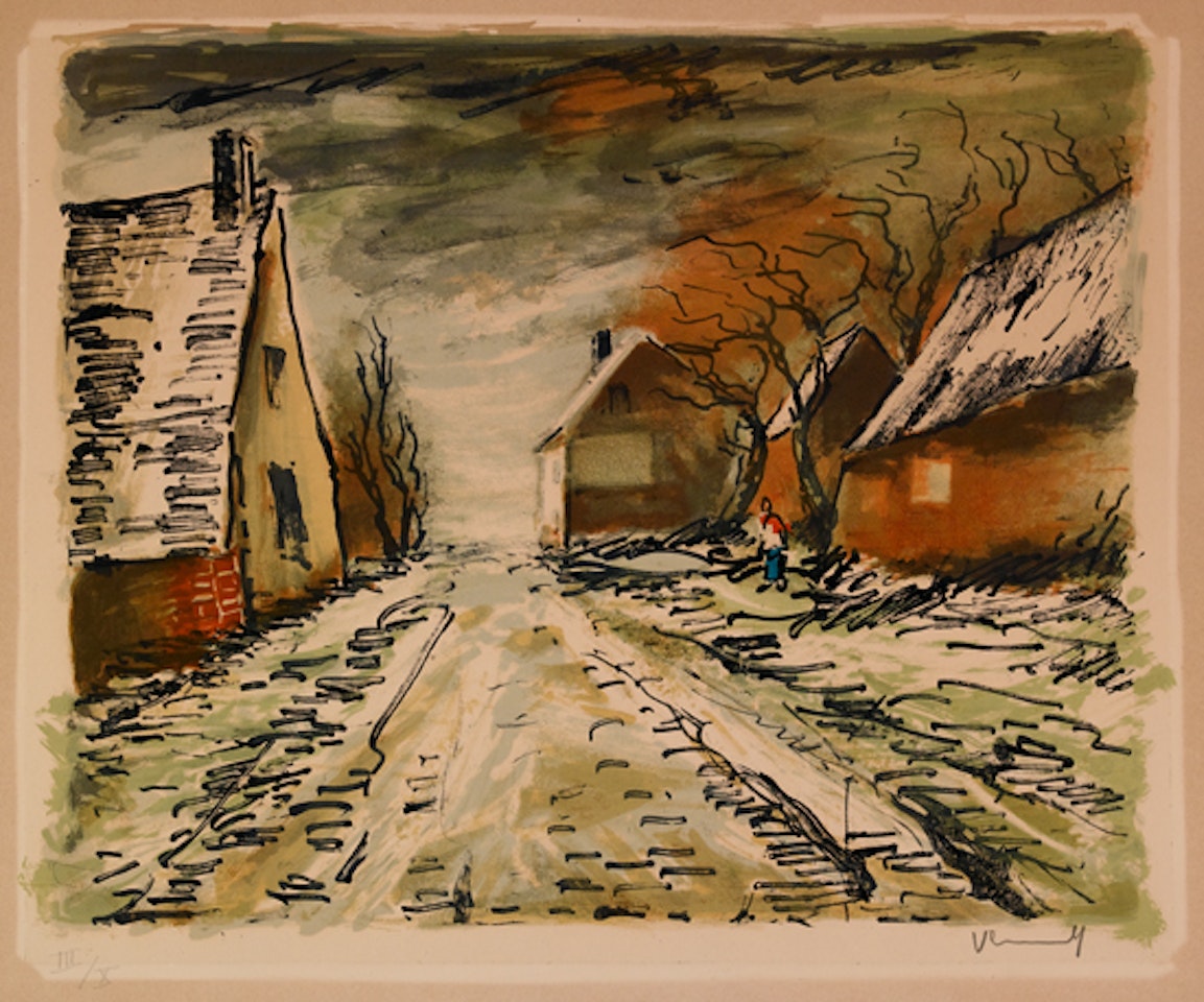 Village sou la Neige by Maurice de Vlaminck
