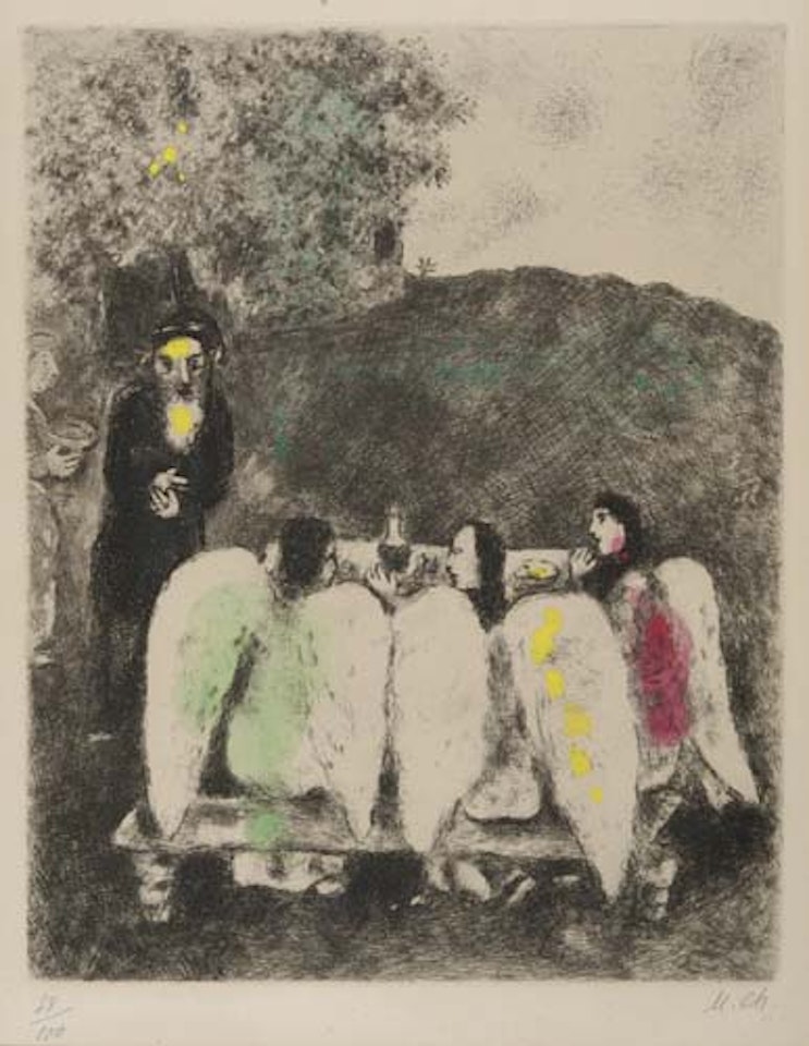 Abraham et les Trois Anges by Marc Chagall