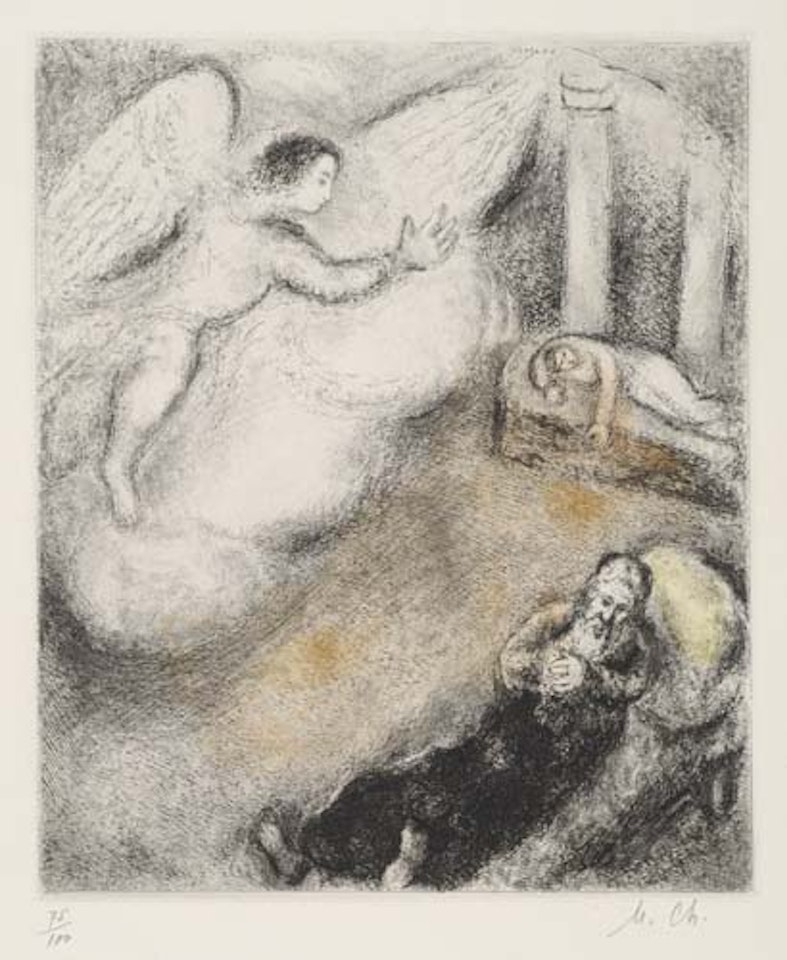 L'Ange apparâitre by Marc Chagall