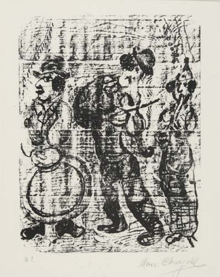 Les Musiciens Vagabonds by Marc Chagall