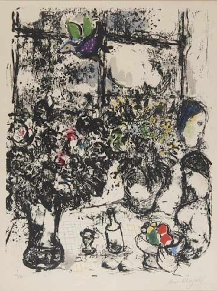 Nature morte au Bouquet by Marc Chagall