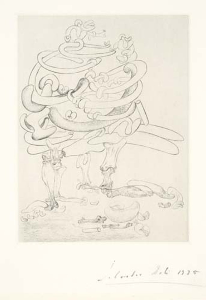 Le Chants de Maldoror: Bone Chair by Salvador Dali
