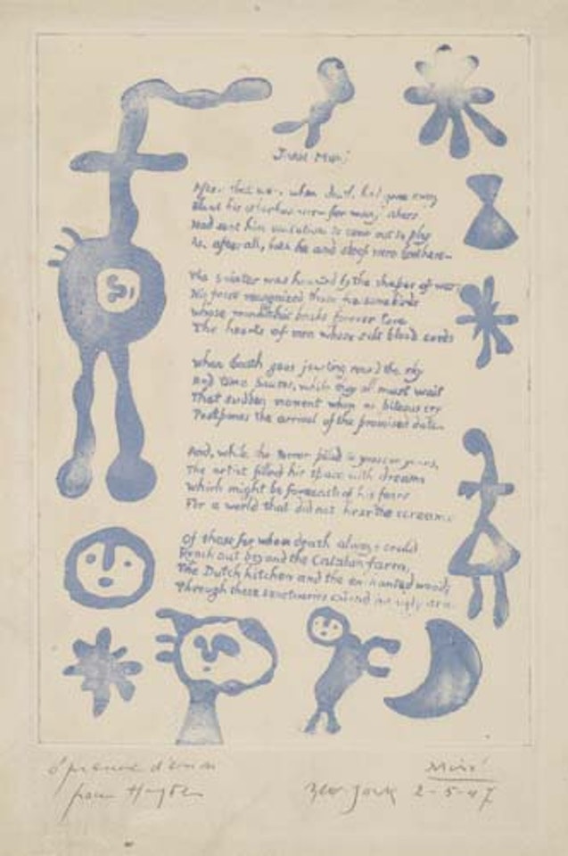 Untitled, from The Ruthven Todd Album by Joan Miró