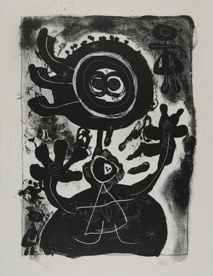 Grand Personnage Noir by Joan Miró
