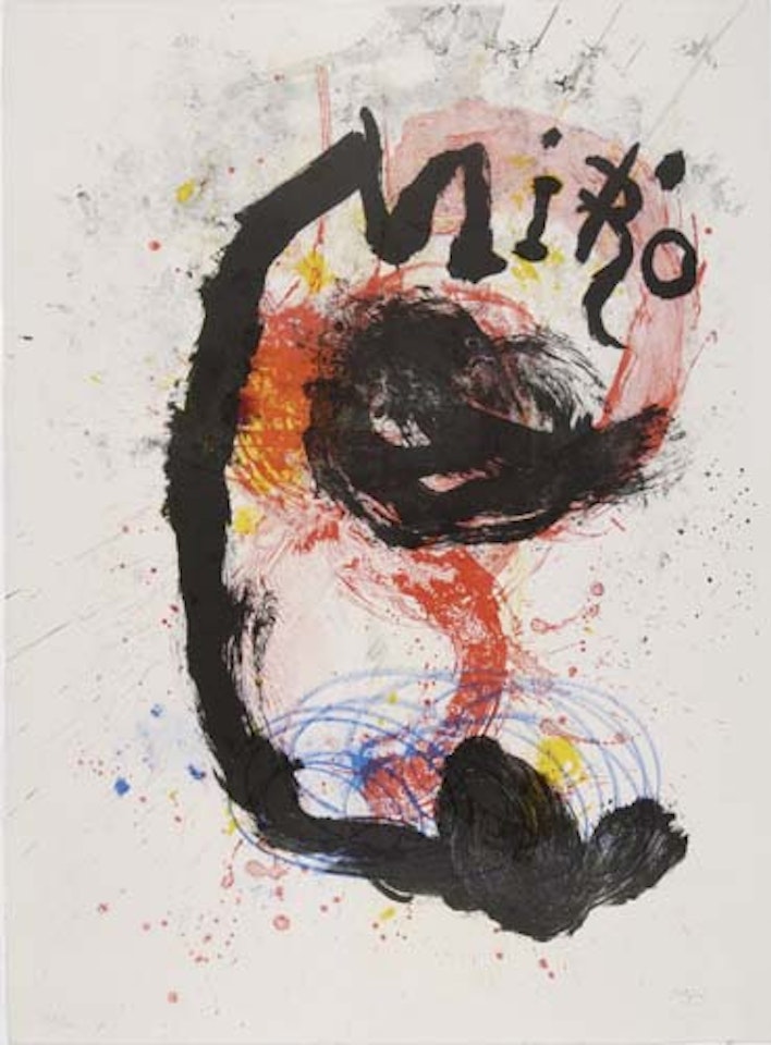 Affiche pour l'Exposition Oeuvre Gravé-Céramiques by Joan Miró
