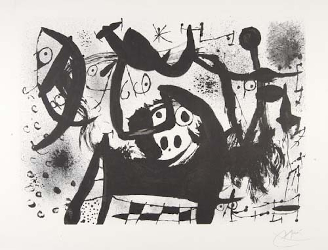 Homenatge a Joan Prats by Joan Miró