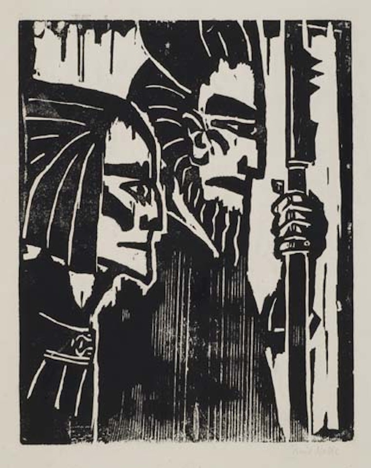 Ziehende Krieger by Emil Nolde