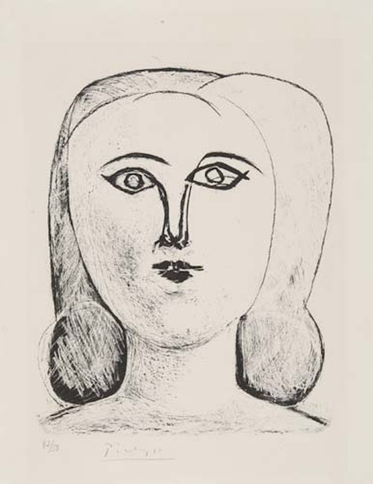 Tête de jeune fille by Pablo Picasso