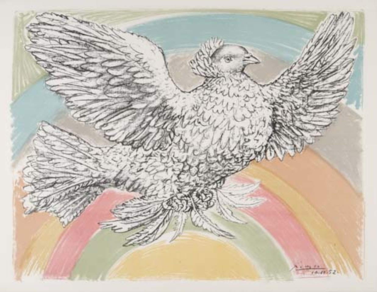 Colombe volant by Pablo Picasso