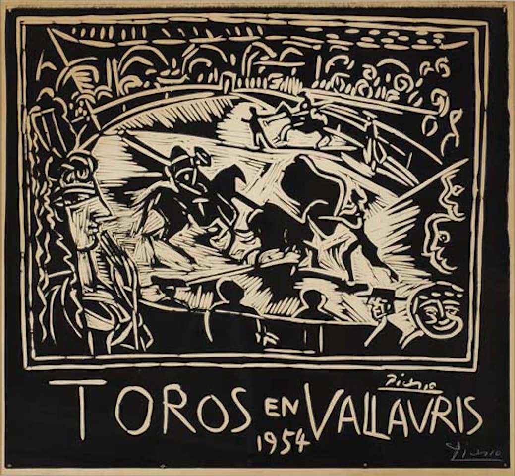 Toros en Vallauris by Pablo Picasso