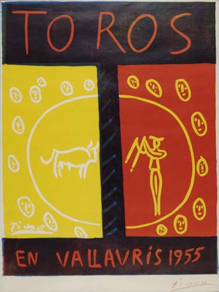 Toros en Vallauris by Pablo Picasso