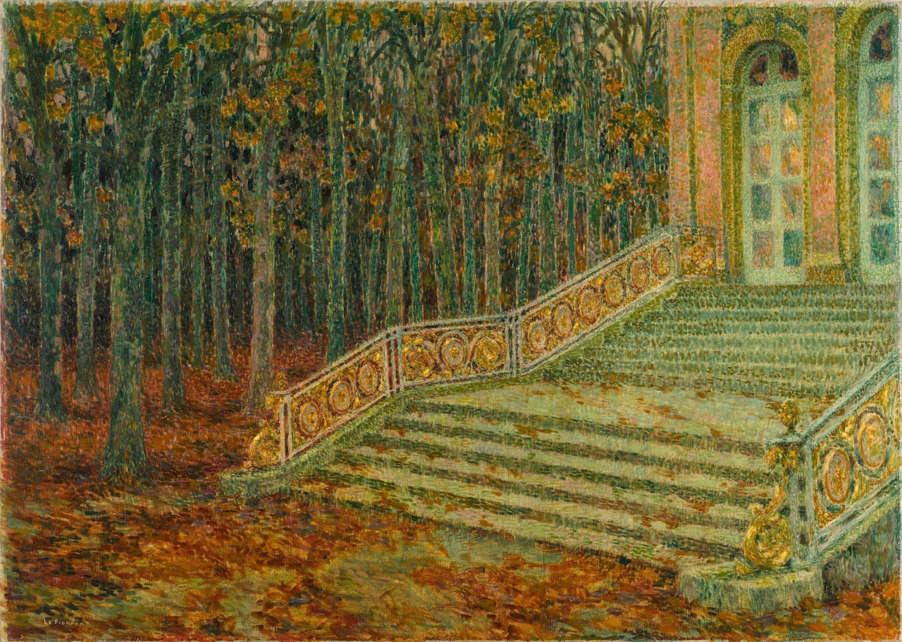 La Rampe dorée by Henri Le Sidaner