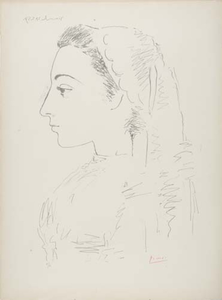 Jacqueline de profil by Pablo Picasso