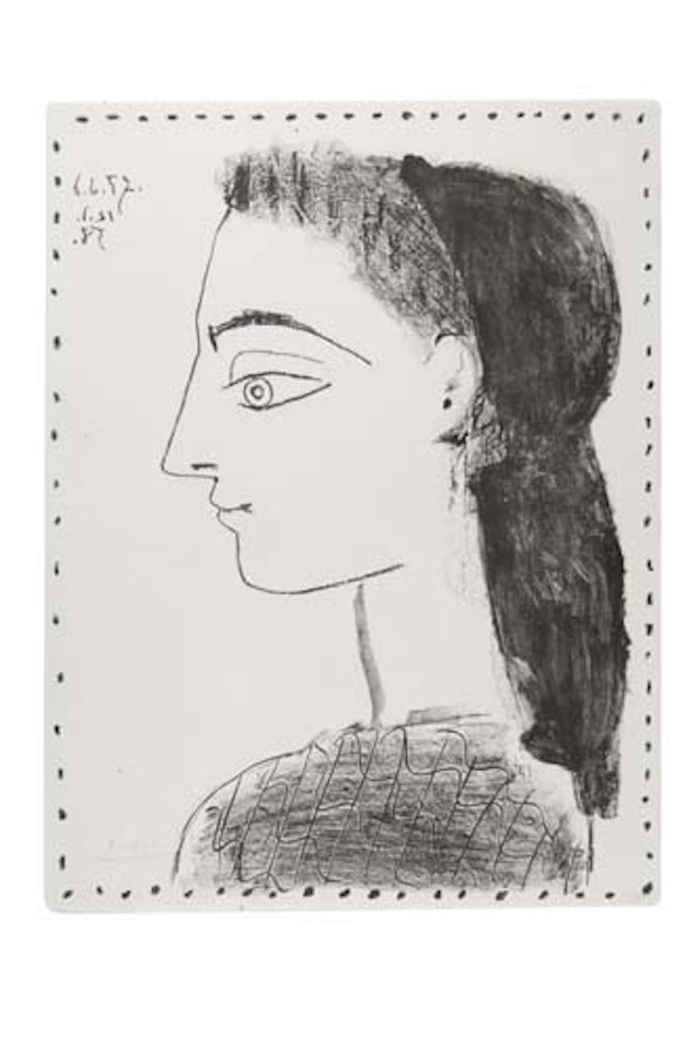 Jacqueline au Mouchoir noir by Pablo Picasso