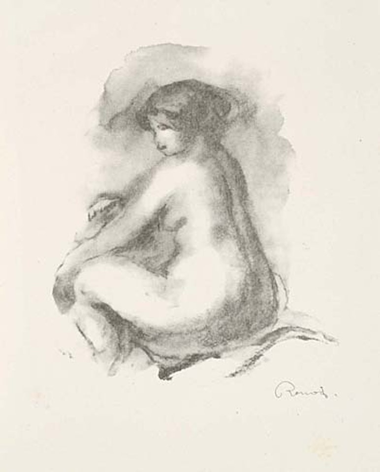 Etude de femme nue, assise by Pierre-Auguste Renoir