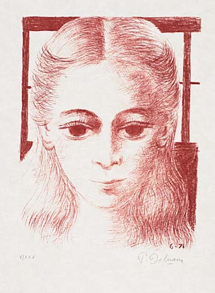 Anne, Full Face by Paul Delvaux
