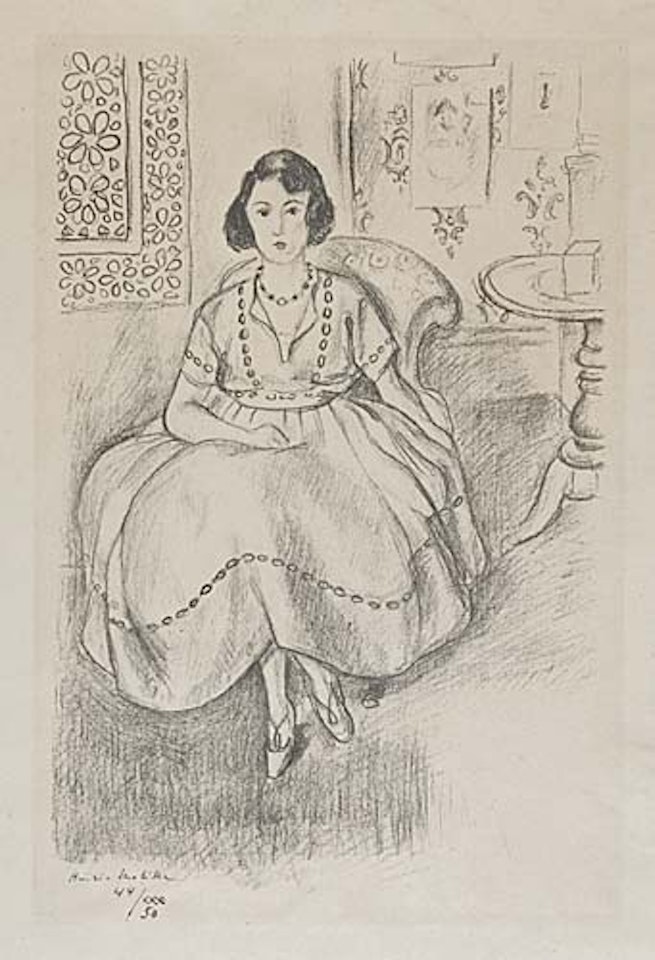 La robe d'organdi by Henri Matisse
