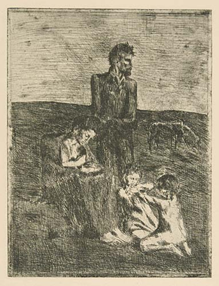 Les Pauvres by Pablo Picasso