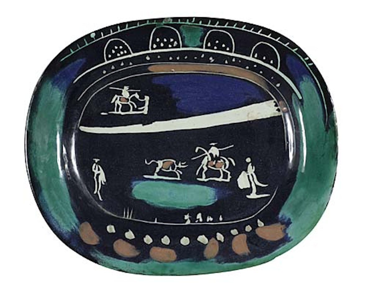 Ceramic: Green Corrida by Pablo Picasso