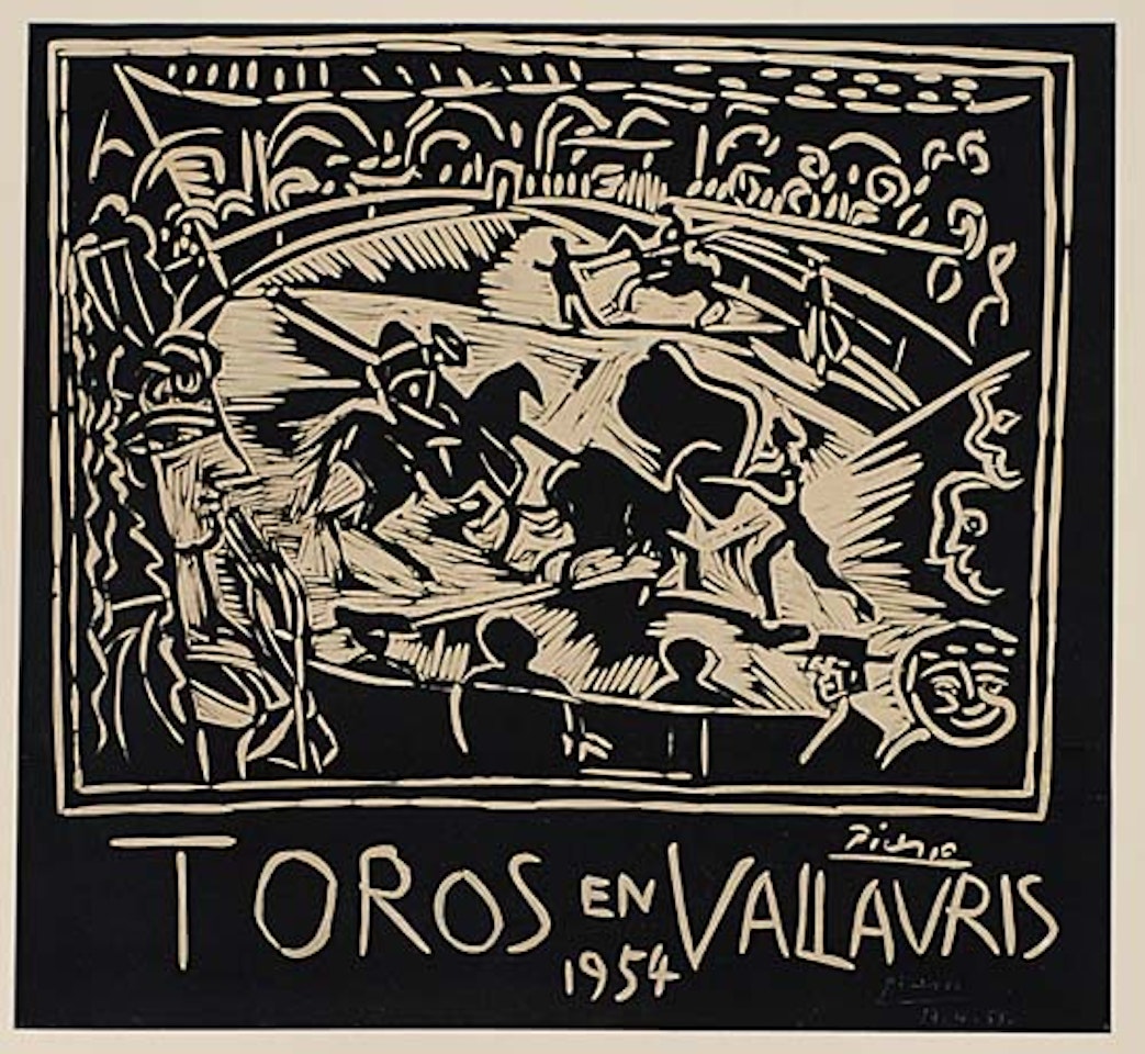 Toros en Vallauris by Pablo Picasso