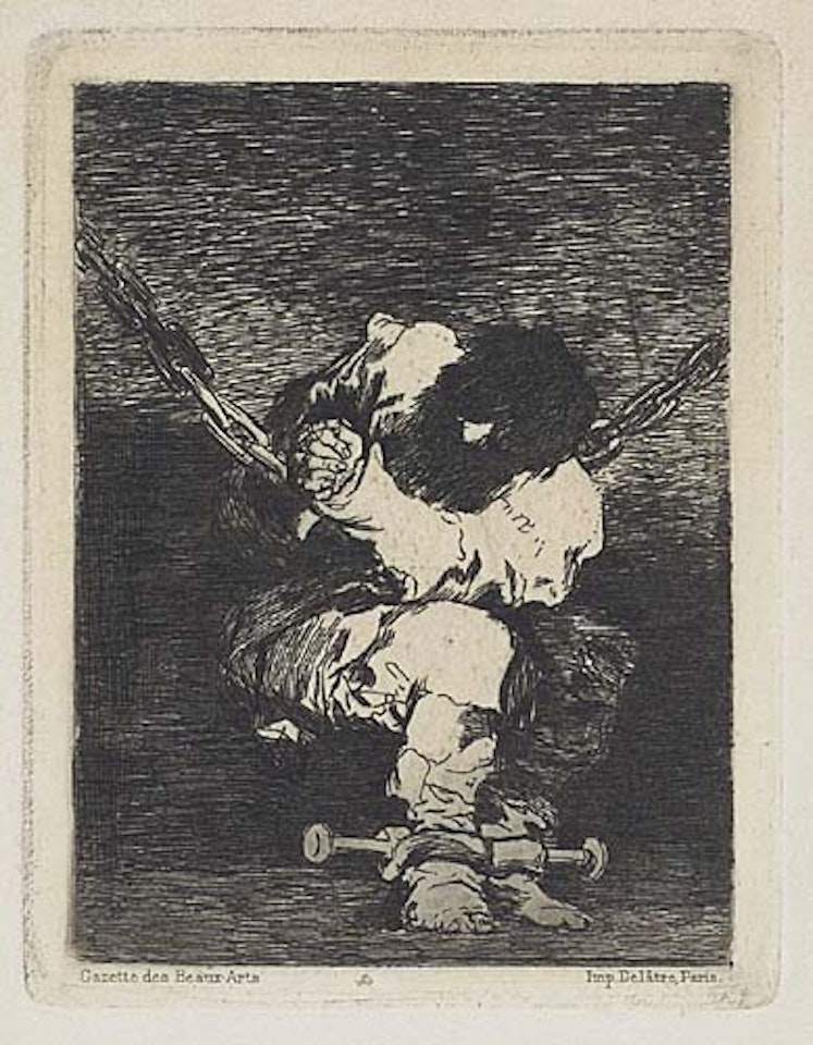 Tan Bárbara la Seguridad como el Delito by Francisco José de Goya