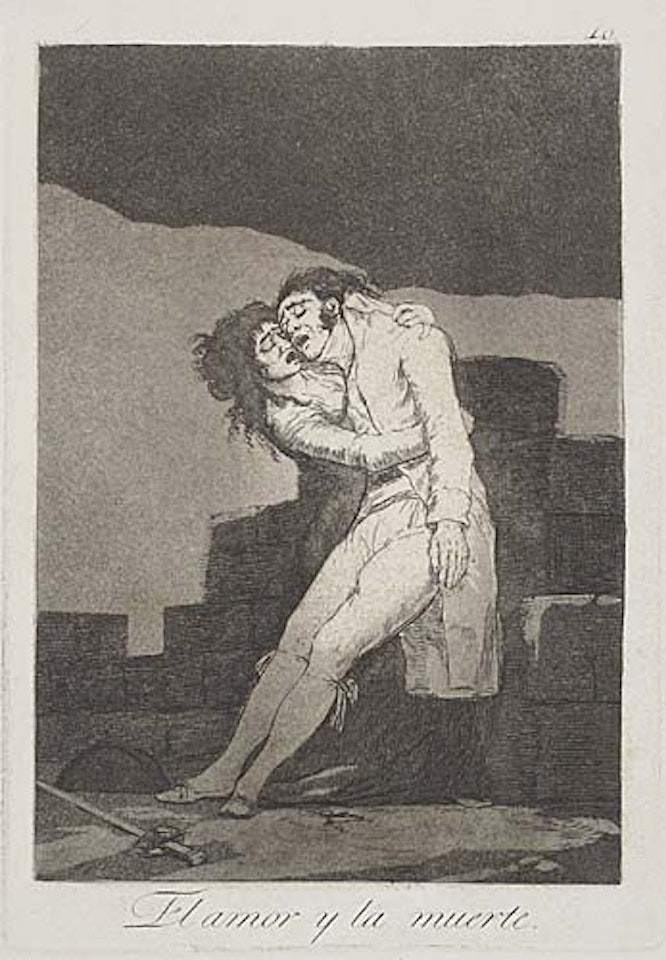 Group of 5 etchings with aquatint by Francisco José de Goya