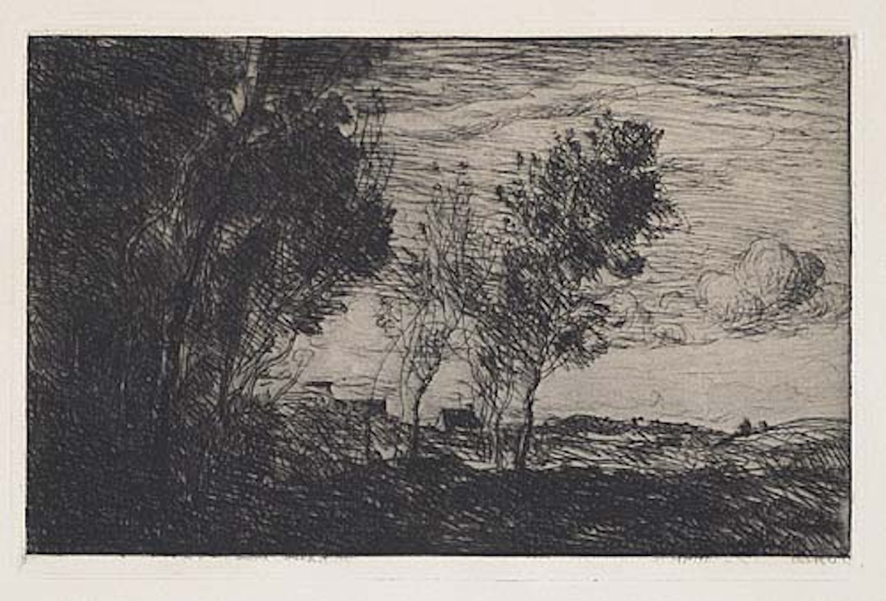Dans les Dunes, Souvenir du Bois de la Haye by Jean Baptiste Camille Corot