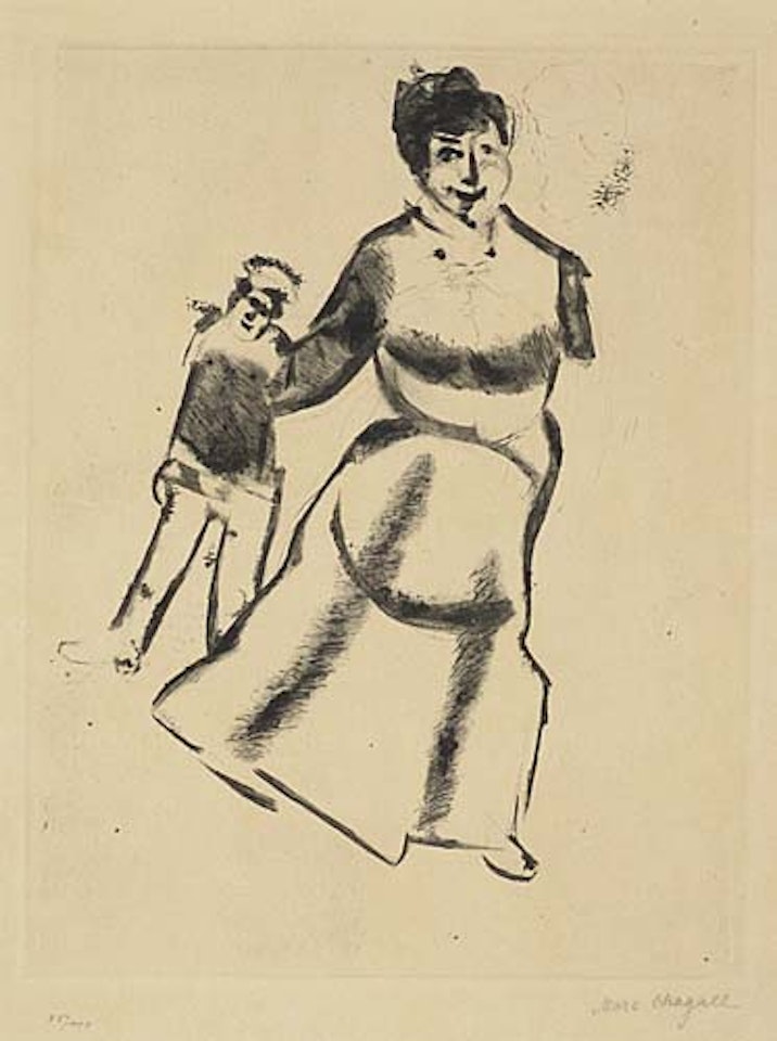 Mutter und Sohn by Marc Chagall