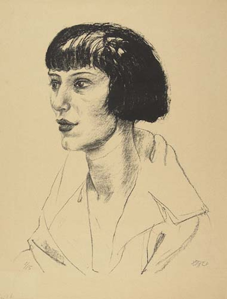 Frau Otto Mueller by Otto Dix