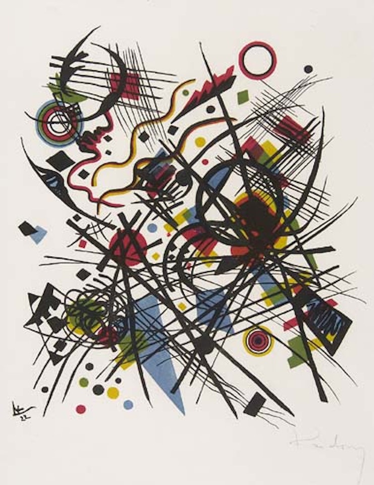 Lithographie für die Vierte Bauhausmappe by Wassily Kandinsky