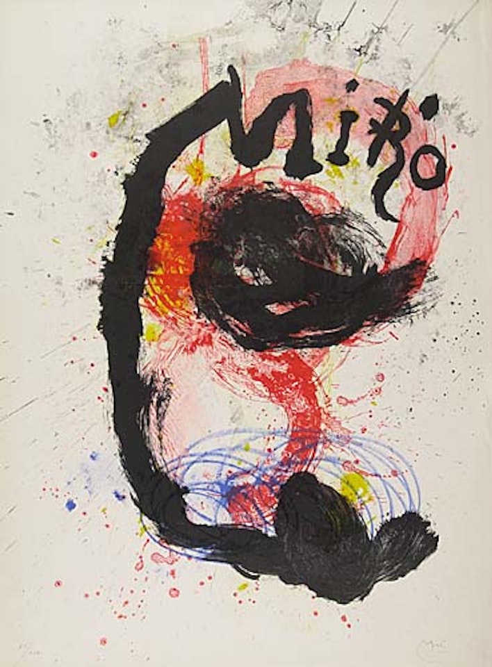 Affiche pour l'exposition Oeuvre gravé-céramiques by Joan Miró