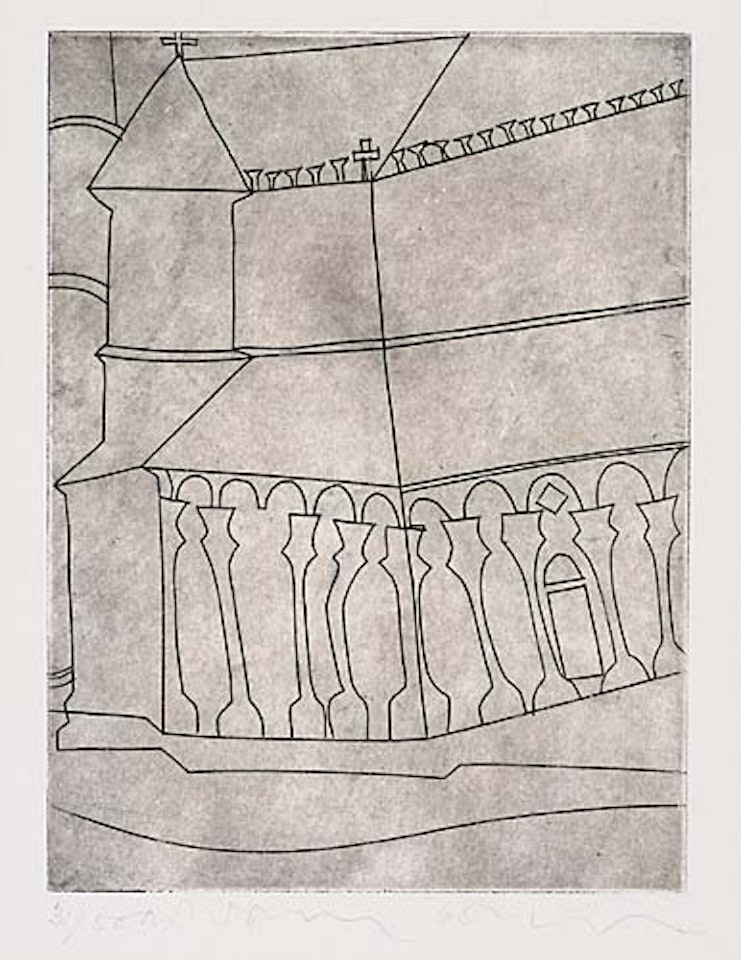 Fragment of a Tuscan Cathedral by Ben Nicholson, O.M.