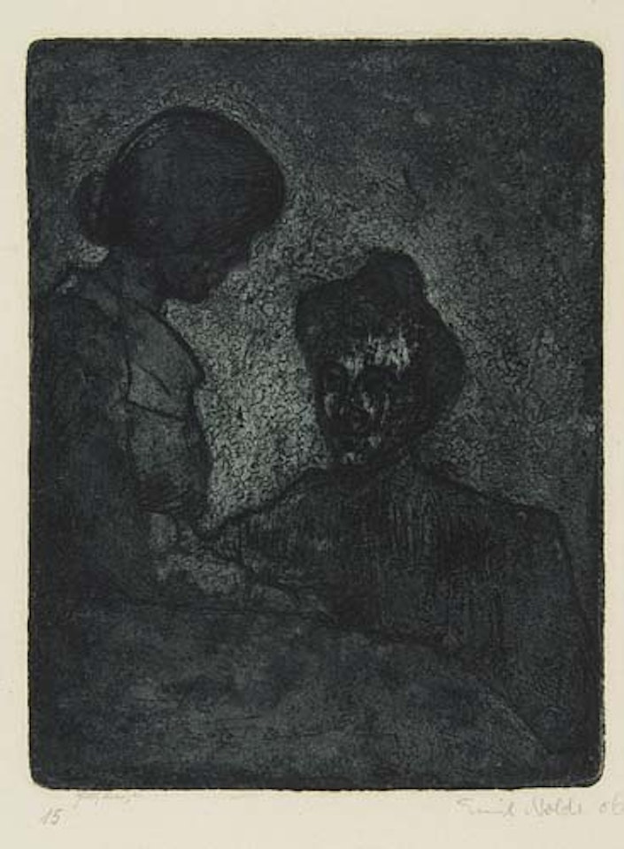 Zwei Frauen by Emil Nolde
