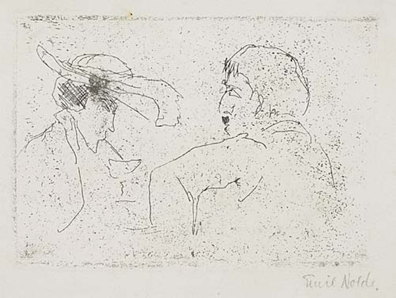 Beim Absinth by Emil Nolde