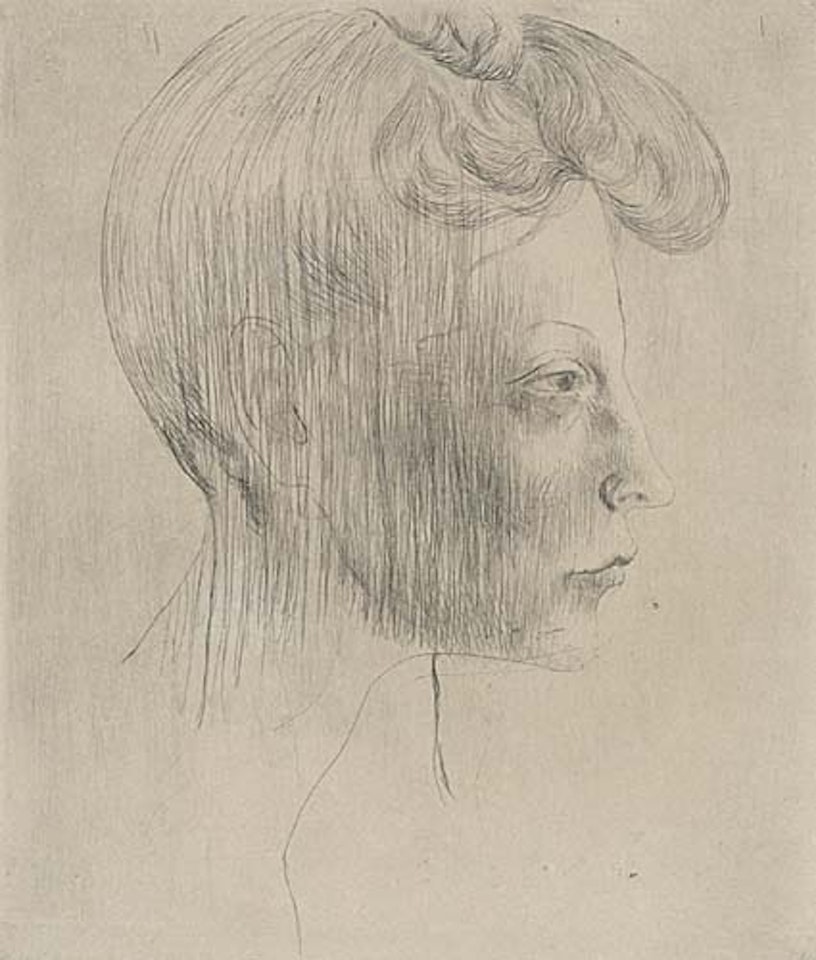 Tête de femme, de profil by Pablo Picasso