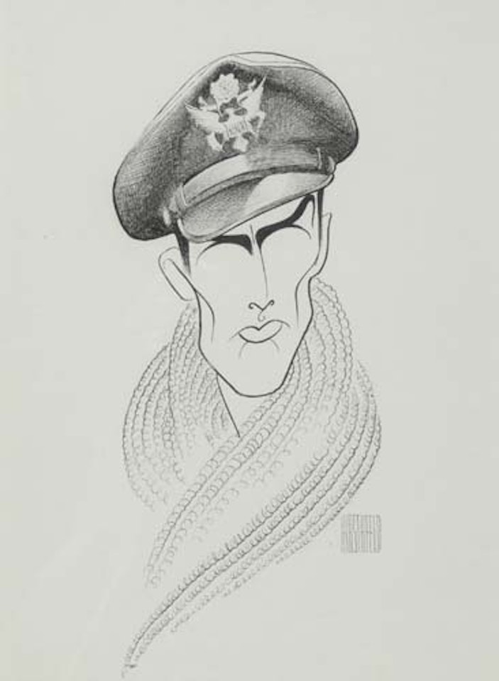 Gregory Peck in twelve o'clock high by Al Hirschfeld