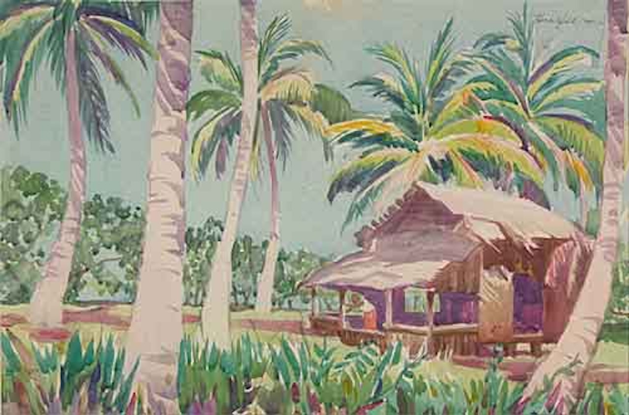 Tahiti by Al Hirschfeld