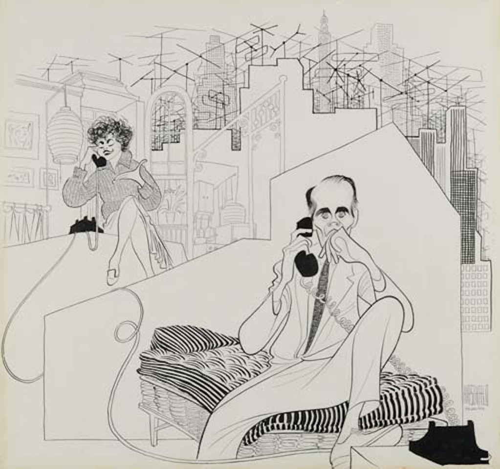Two for seesaw, with Henry Fonda and Anne Bancroft by Al Hirschfeld