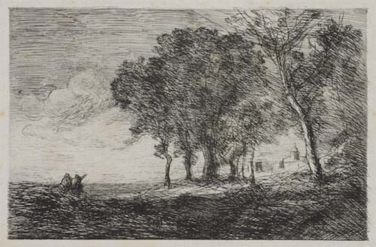 Paysage d'Italie by Jean Baptiste Camille Corot