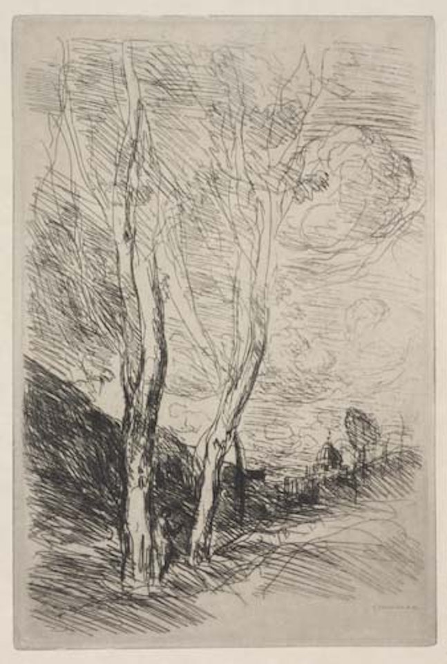 Le Dome Florentin by Jean Baptiste Camille Corot