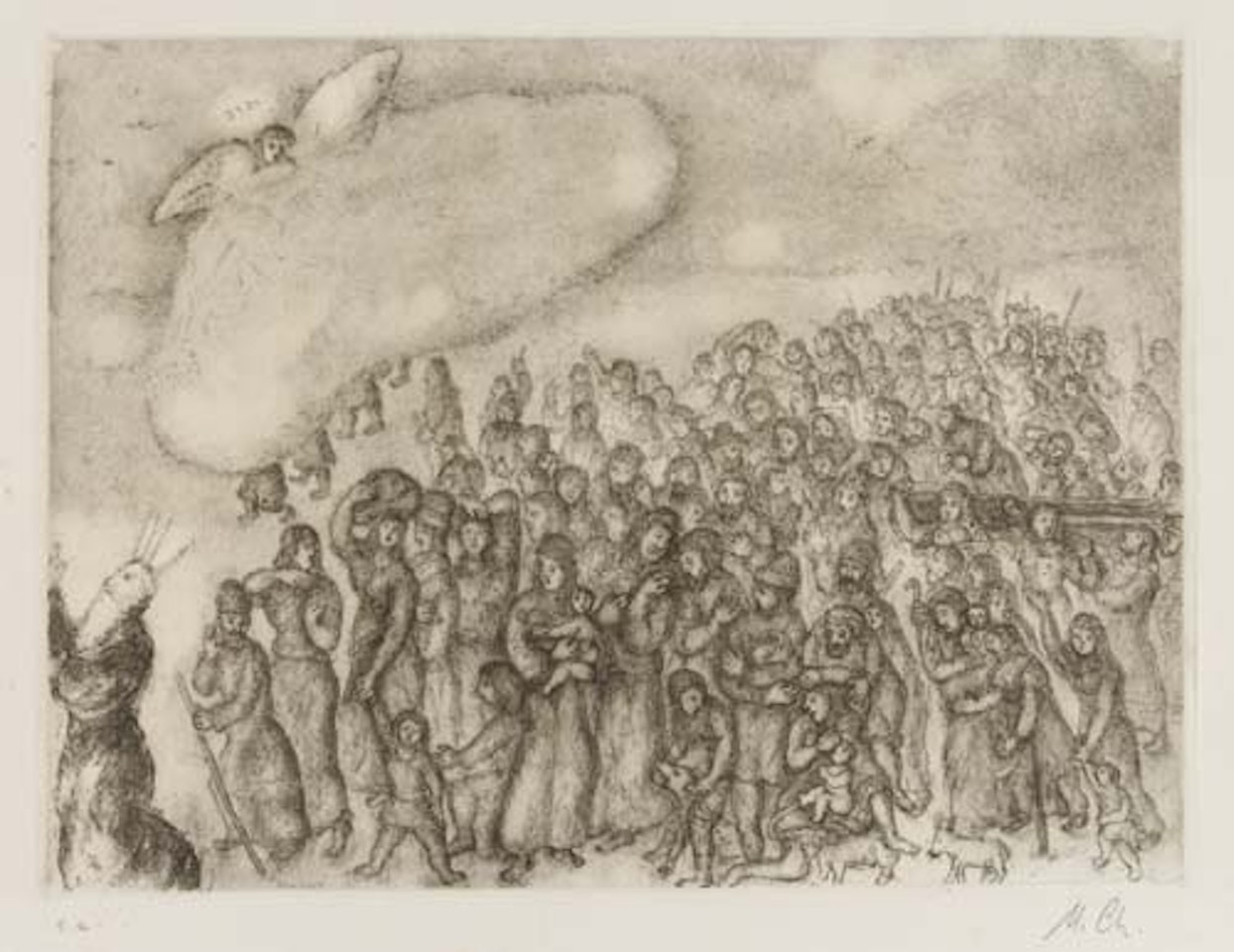 La sortie d'Égypte by Marc Chagall