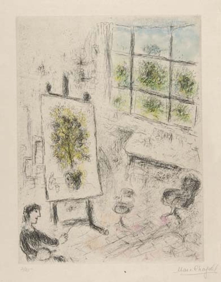 Celui qui dit les choses sans rien dire by Marc Chagall