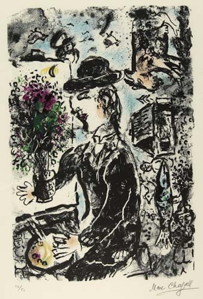 Le Peintre au Chapeau by Marc Chagall