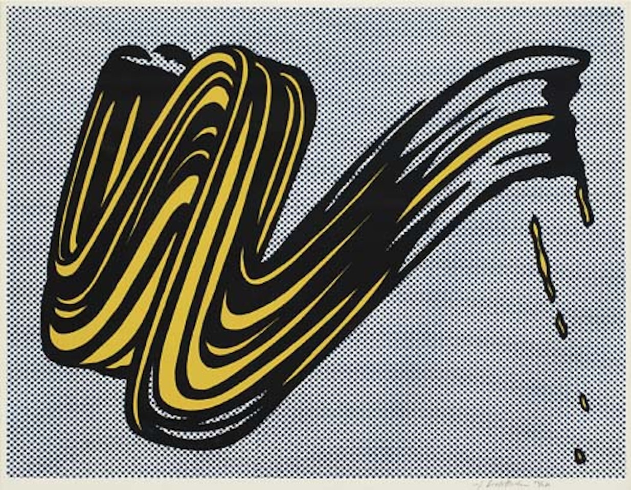 Brushstroke by Roy Lichtenstein