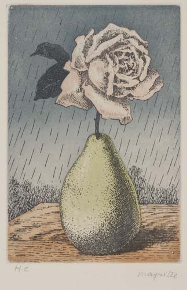 Poire et Rose by René Magritte