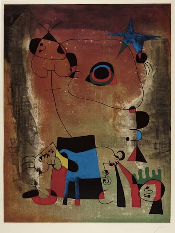 Le Chien bleu by Joan Miró
