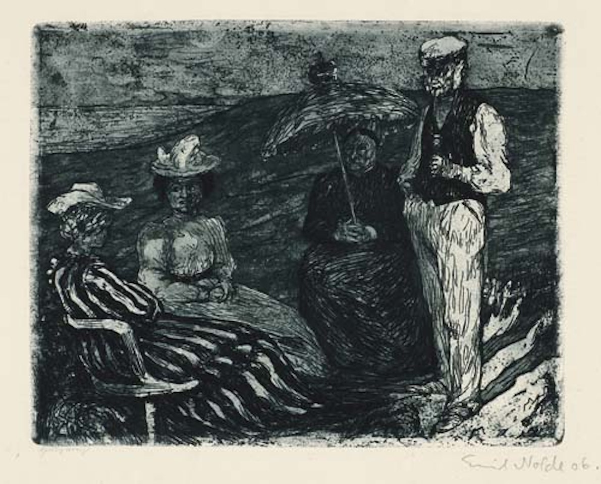 Unterhaltung by Emil Nolde