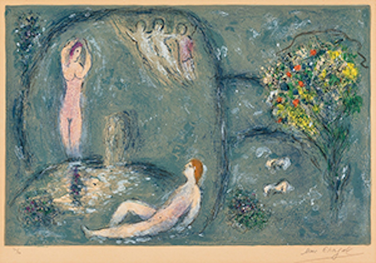 La Caverne des Nymphes, from Daphnis et Chloé by Marc Chagall